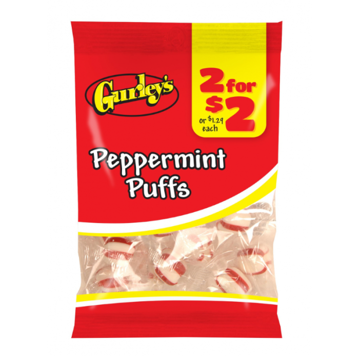 Gurley's Peppermint Puffs Peg Bags 1.5oz (43g)