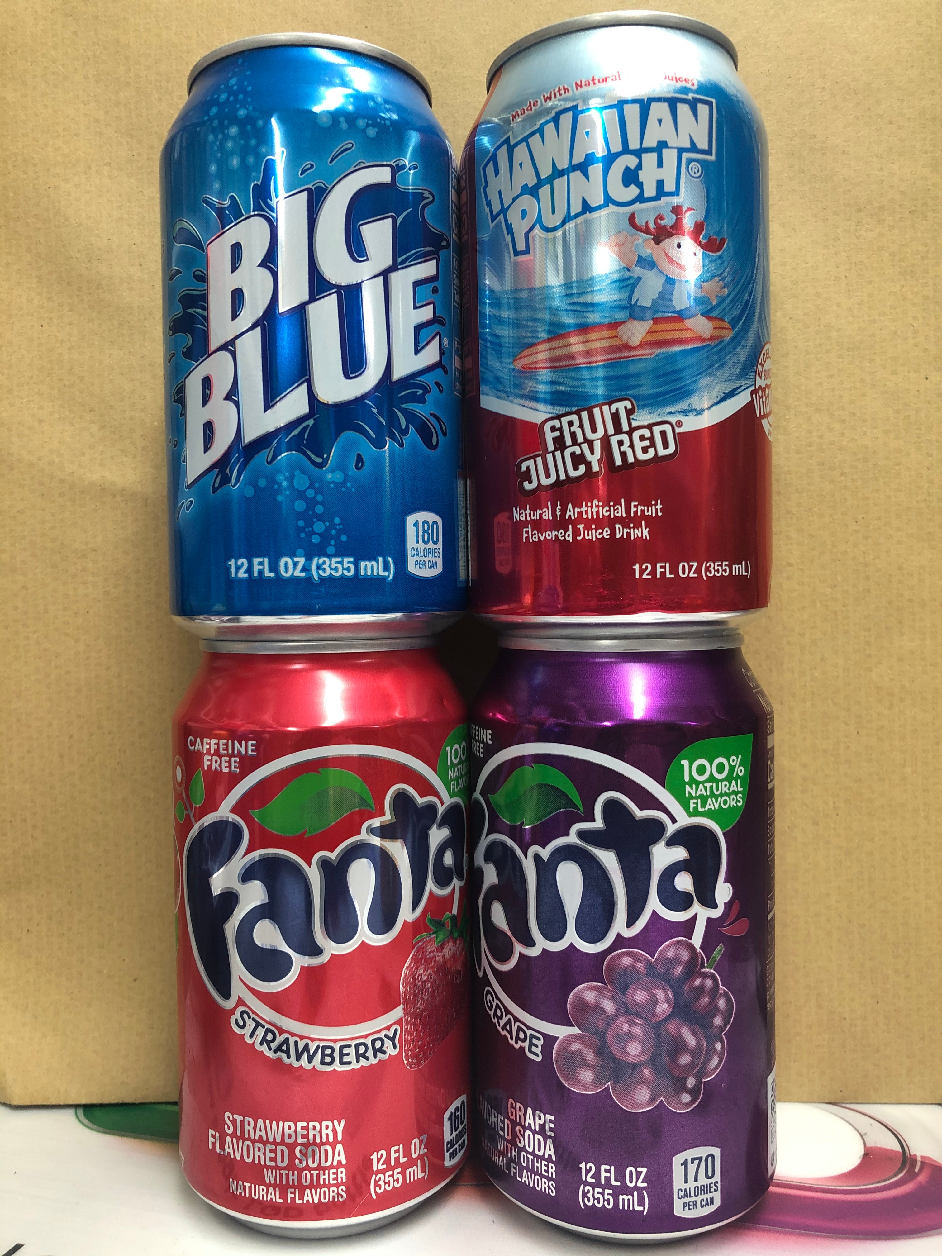 4 cans of Soda - Random selection
