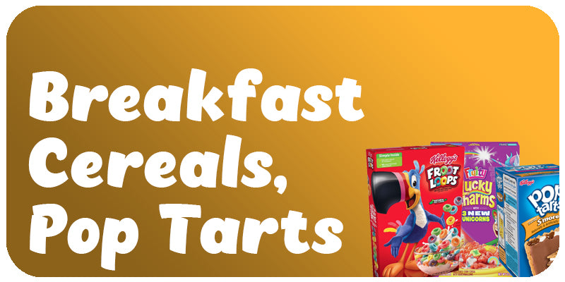 Breakfast Cereals, Pop Tarts
