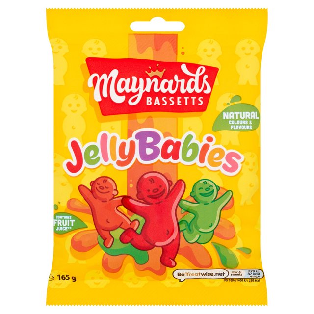 Maynards Bassetts Jelly Babies Sweets Bag 130g