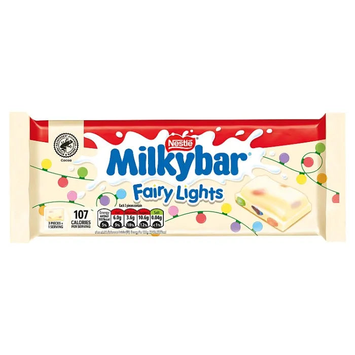 Milkybar Fairy Lights White Chocolate Sharing Bar 100g