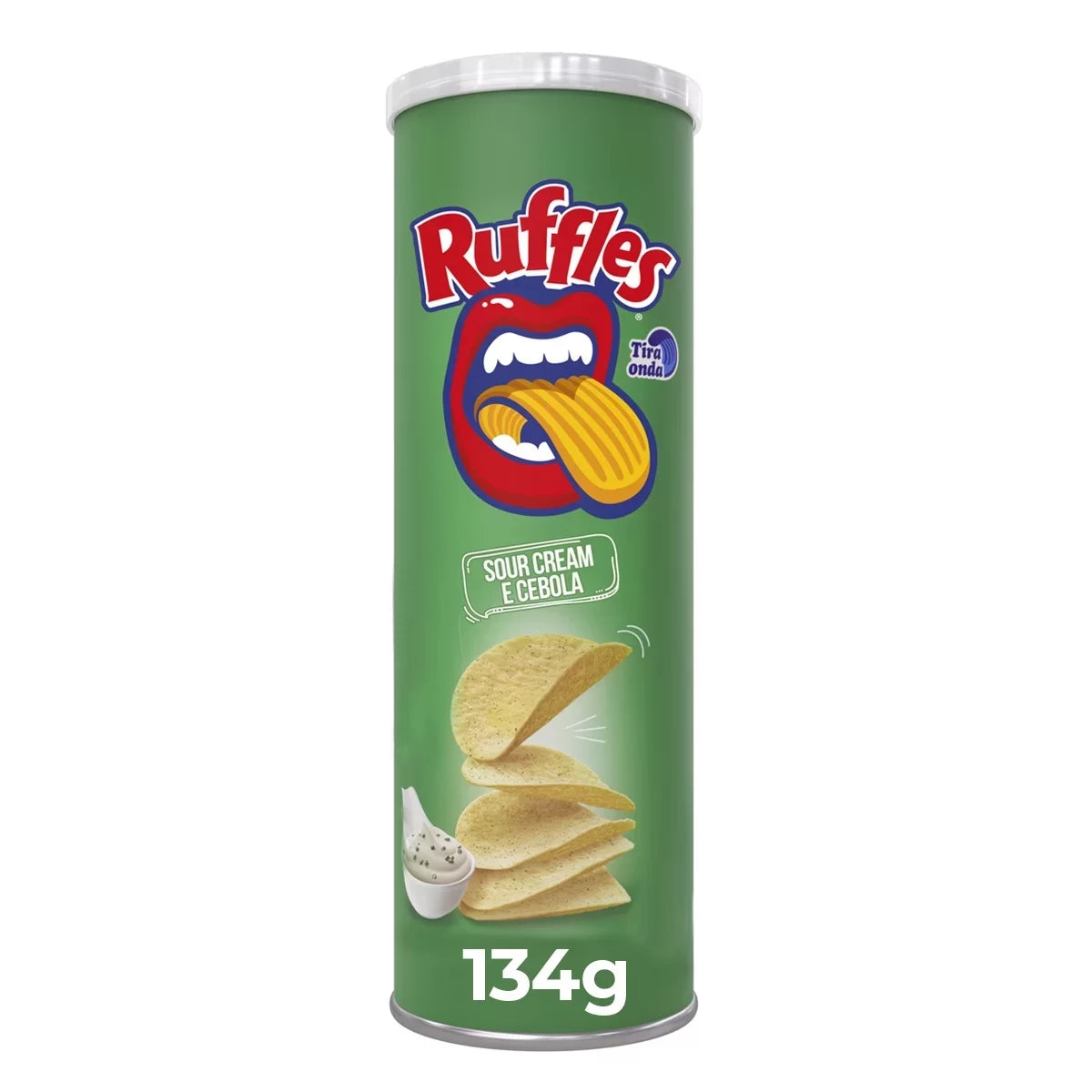 Ruffles Sour Cream and Onion Tube  134g - Brazil