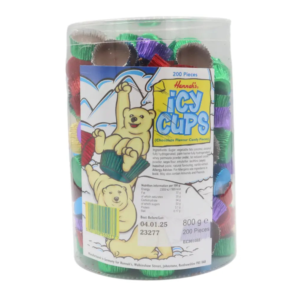 Hannah's Icy Cups - 1 x 800g Tub