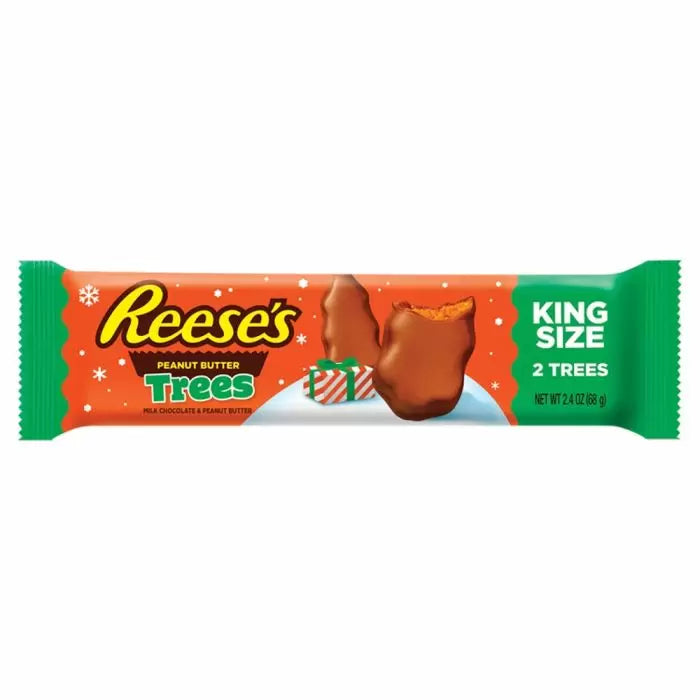 Reese's 2 Milk Chocolate & Peanut Butter Trees King Size 68g [Christmas]