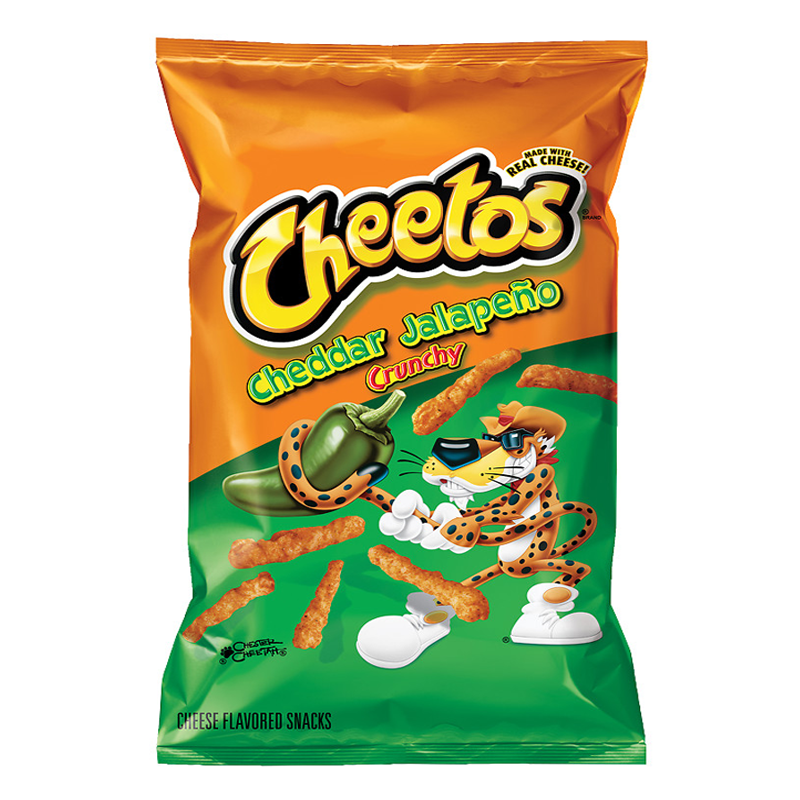 Frito Lay Cheetos Crunchy Jalapeno Cheddar 226g - Best before  November 2023