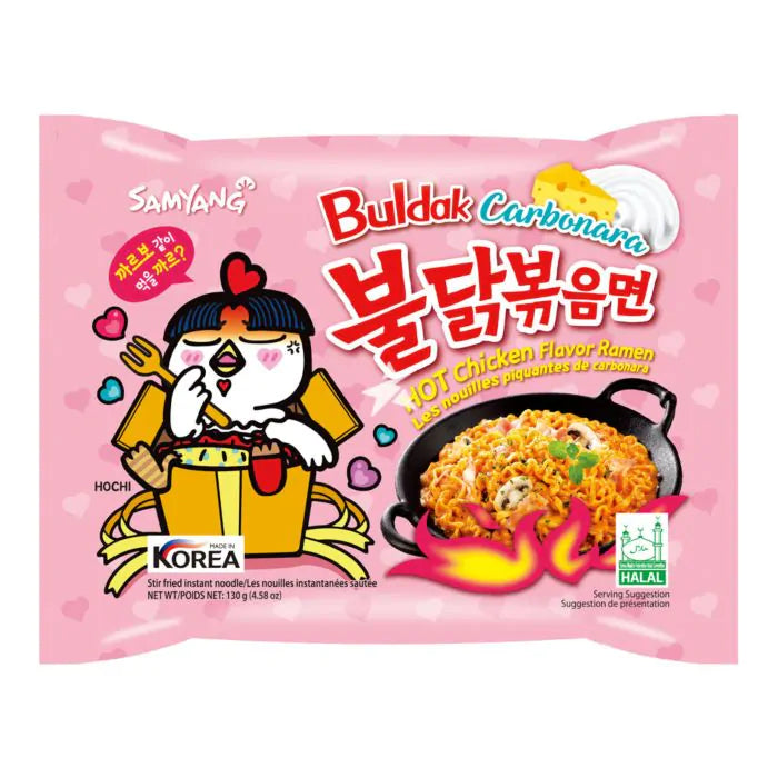 Buldak Hot Chicken Flavour Ramen - Carbonara 130g