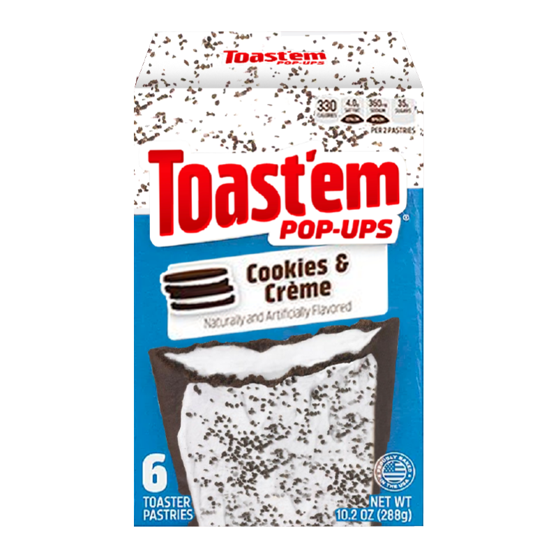 Toast'em POP-UPS - Frosted Cookies & Creme Toaster Pastries 6pk - 10.2oz (288g)