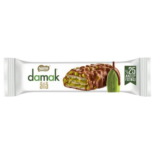 Damak Pistachios Chocolate Wafer 30g