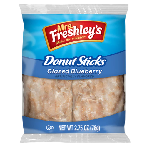 Mrs Freshley Blueberry Glazed Donut- 2.8oz (79g)