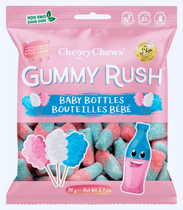 Cheery Chews Gummy Rush Baby Bottles (Canada) 90g - Halal
