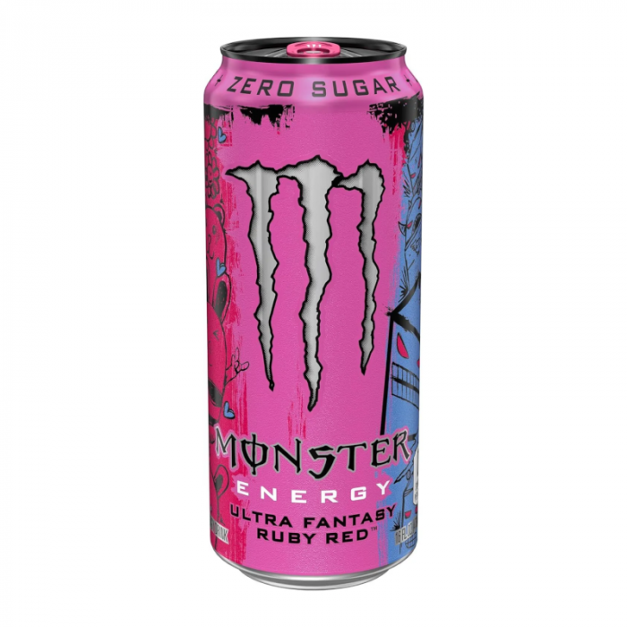 Monster Zero-Sugar Ultra Fantasy Ruby Red - 15.5oz (458ml)