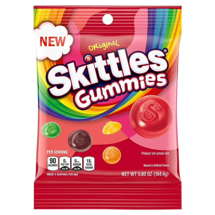 Skittles Gummies Original Bag 141g (USA)