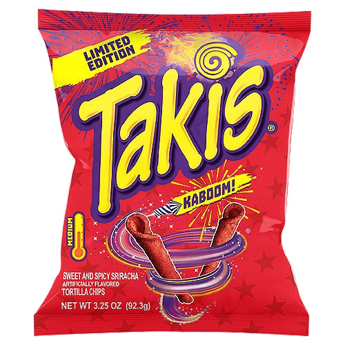 Takis Kaboom - New - 3 oz bags Best-Before 25th September 2024