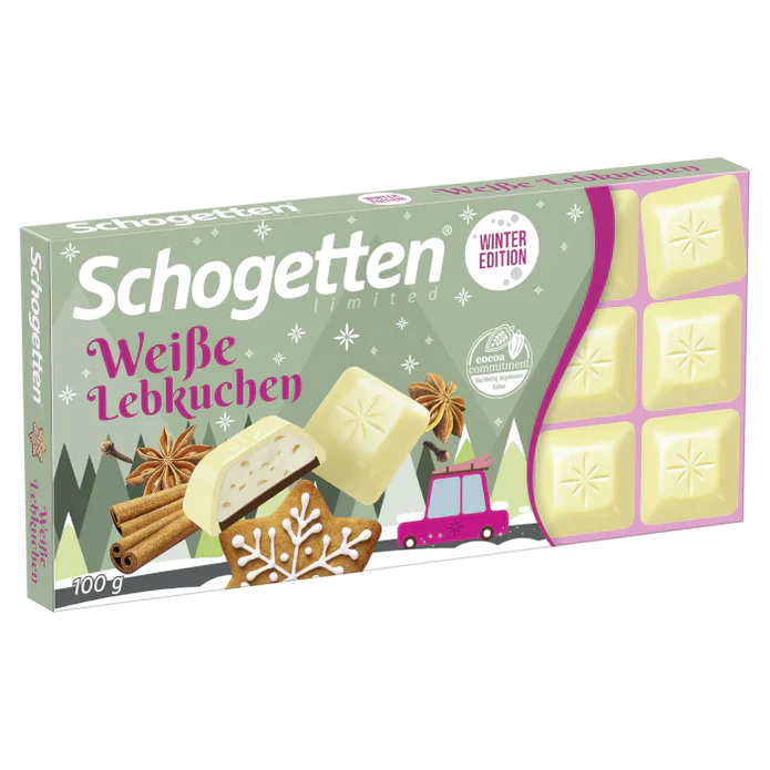 Schogetten Limited Winter Edition White Gingerbread Chocolate 100g (Germany)