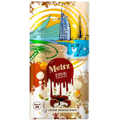 Meltz Dubai Chocolate Coconut Pistachio Knafeh 192g