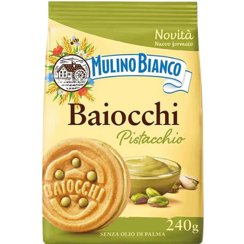 Mulino Bianco Baiocchi Pistacchio 240G