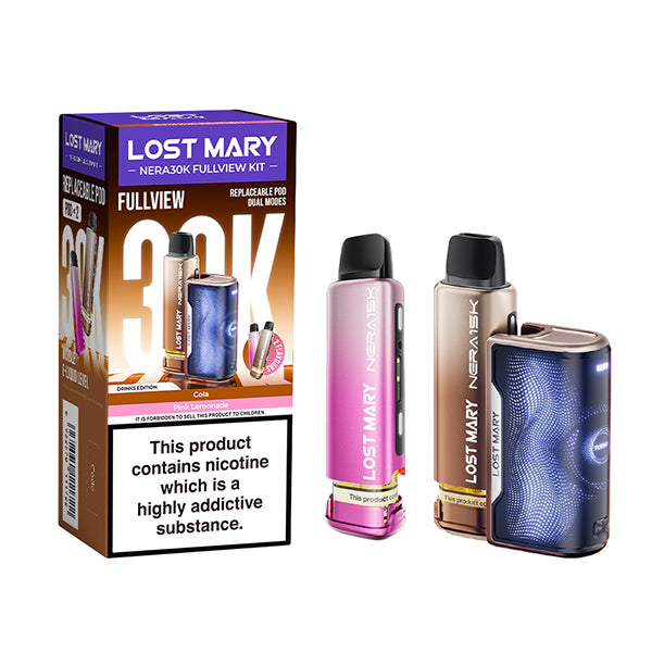 Lost Mary Nera 30K Fullview Prefilled Pod Kit - Dual Cola and Pink Lemonade