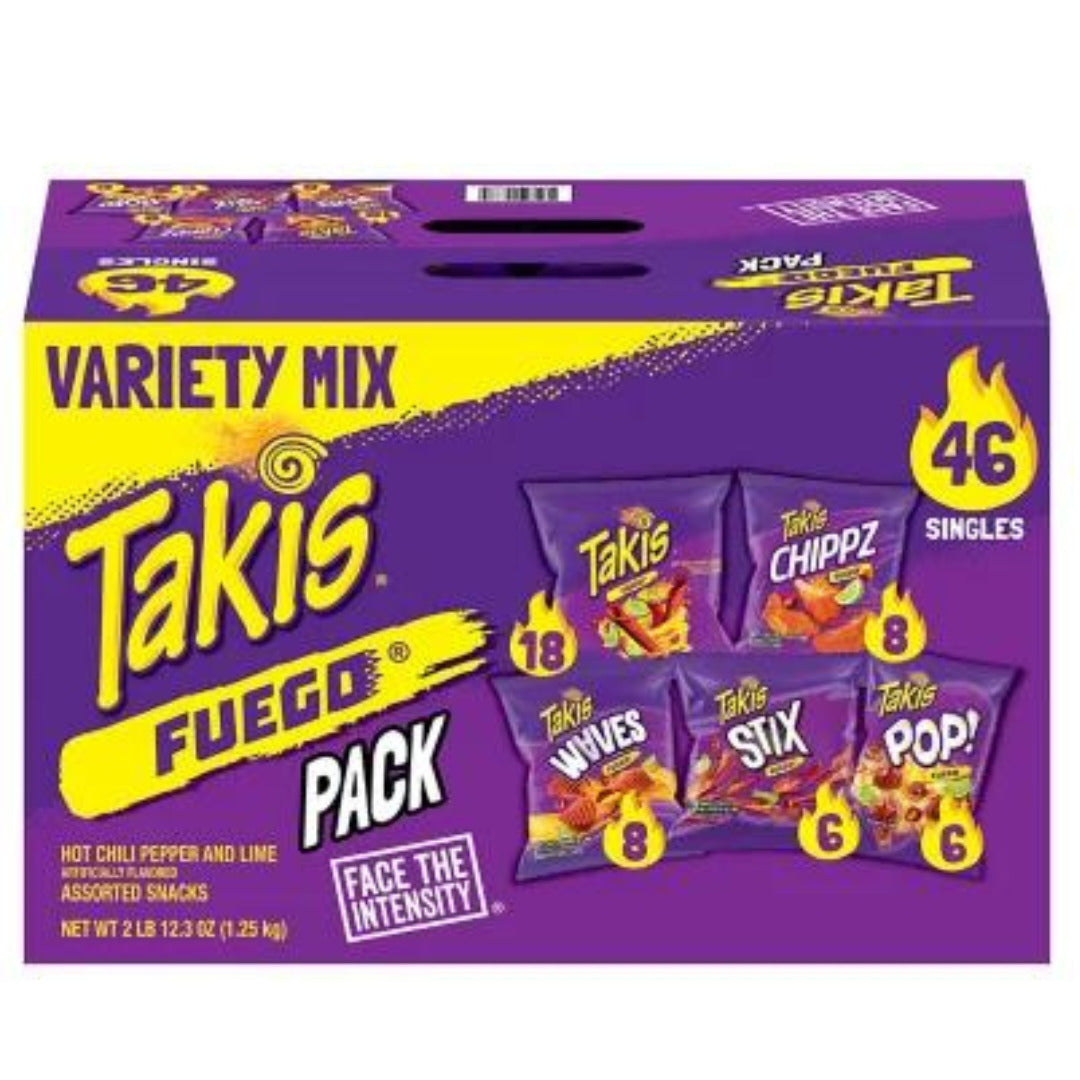 Takis Fuego Pack Variety Mix - 46 bags