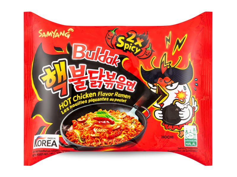 Samyang Buldak Hot Chicken Flavour Ramen Noodles – 2 X Spicy!
