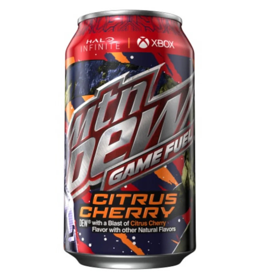 Mountain Dew Game Fuel Citrus Cherry (355ml) - best before 3/4/24