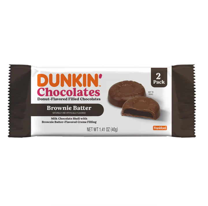 Dunkin Brownie Batter Donut Flavoured Chocolate 2 pack 40g