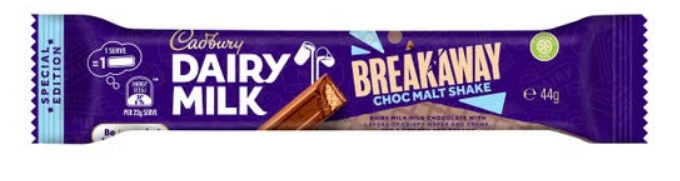 Cadbury Breakaway Special Edition Choc Malt Shake Bar (44g)