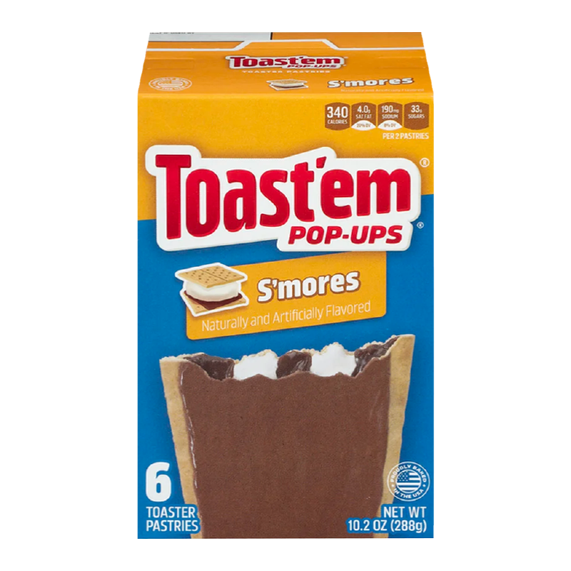 Toast'em POP-UPS - Frosted S'mores Toaster Pastries 6pk - 10.2oz (288g)