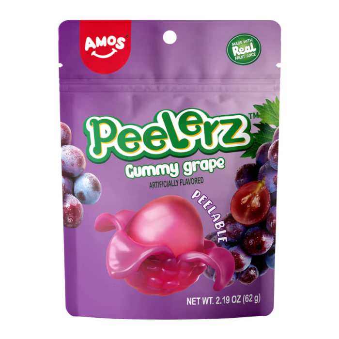 Amos Peelerz Gummy Grape - 6oz (170g)