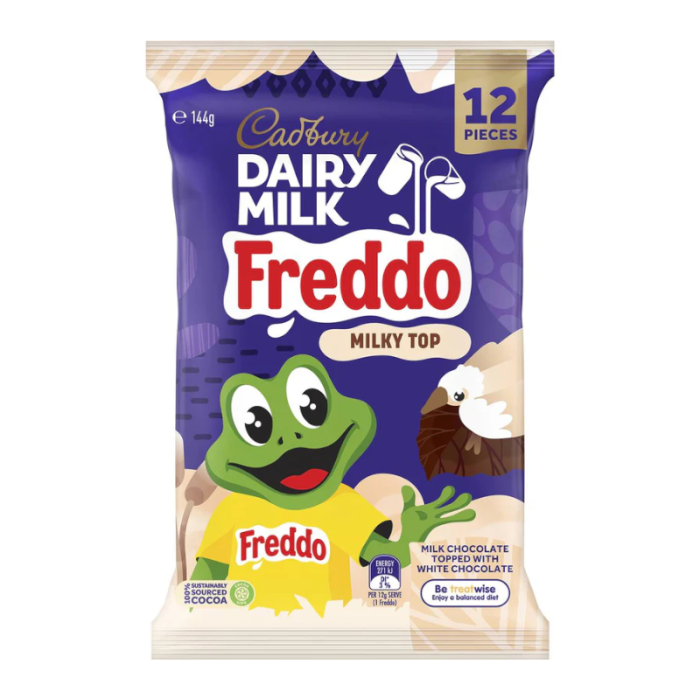 Cadbury Dairy Milk Freddo Milky Top - 144g - 12 pack