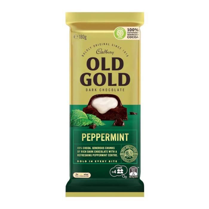 Cadbury Old Gold Peppermint (180g) - (Australia)