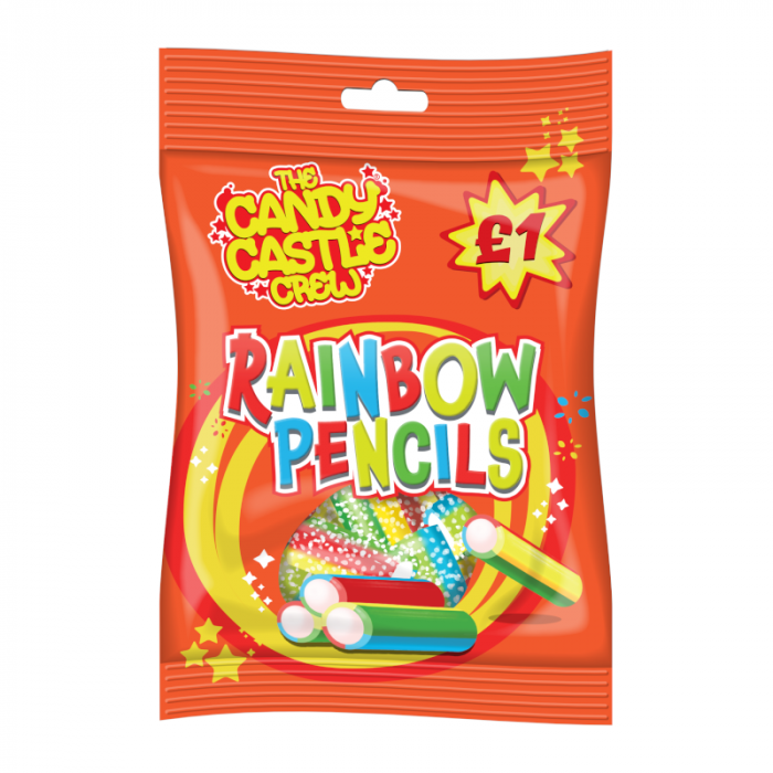 Candy Castle Crew Fizzy Rainbow Pencils - 90g