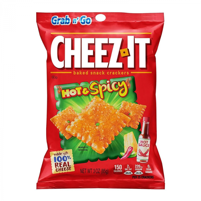 Cheez It Hot & Spicy 3oz (85g) BIG BAG