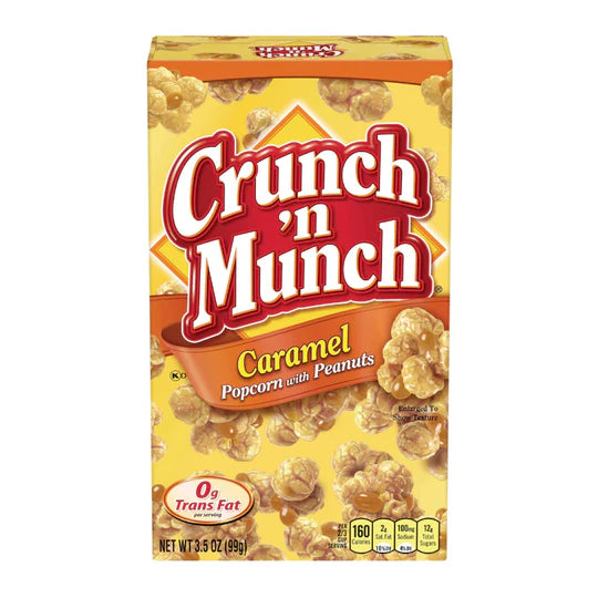 Crunch 'n Munch Caramel Popcorn with Peanuts 99g