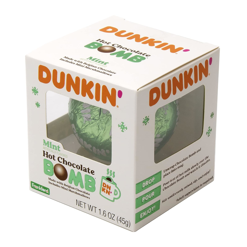 Dunkin Donuts Mint Hot Chocolate Bomb - 1.6oz (45g)