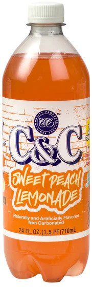 C&C Sweet Peach Lemonade Bottle (710ml)