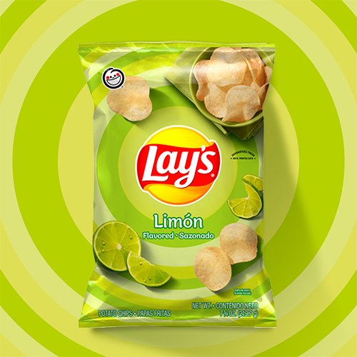 Lay's Limón Flavored Potato Chips - 42.5g  - Best Before 1st August 2023
