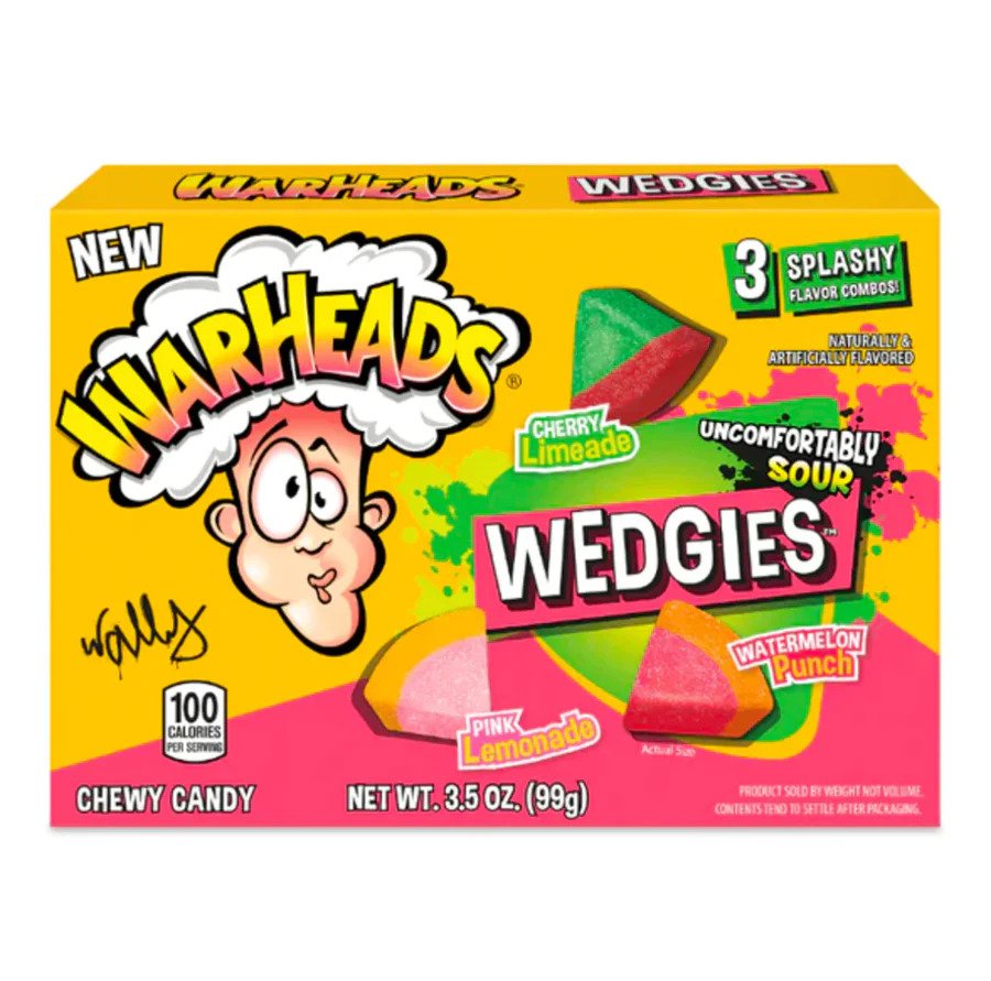 Warheads Watermelon Wedgies Theatre Box 99g