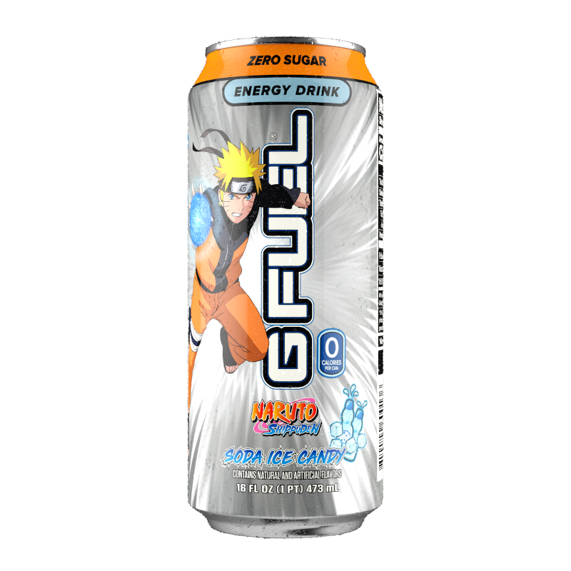 G FUEL - Naruto Shippuden Rasengan (Soda Ice Candy Flavour) Zero Sugar Energy Drink - 16fl.oz (473ml)
