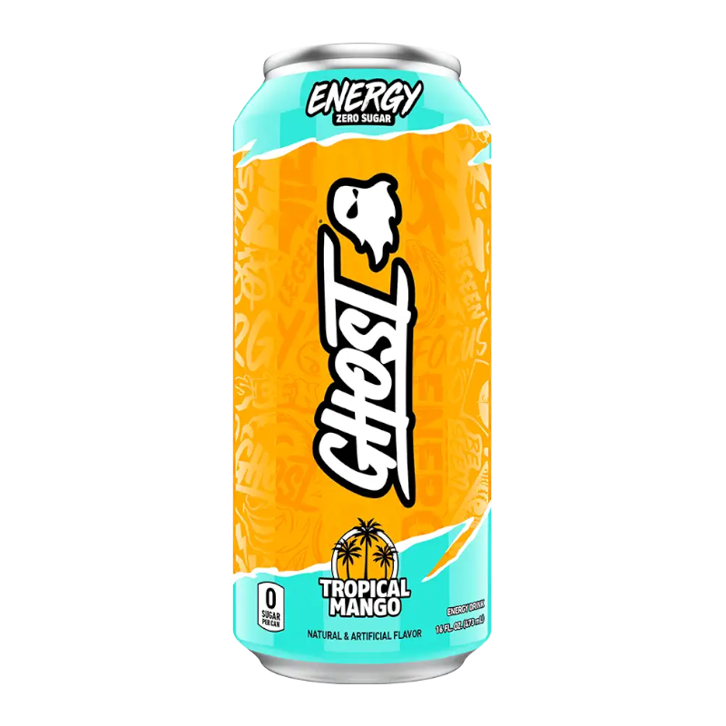 Ghost - Tropical Mango Zero Sugar Energy Drink - 16fl.oz (473ml)