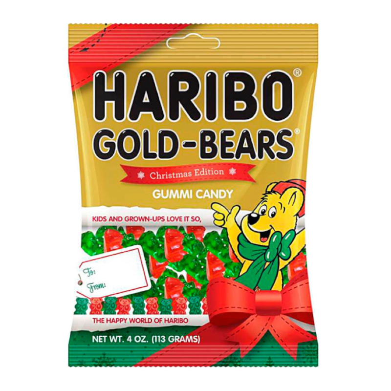 Haribo Christmas Edition Gold Bears - 4oz (113g)