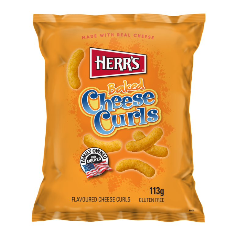 Herr's Baked Cheese Curls - 113g