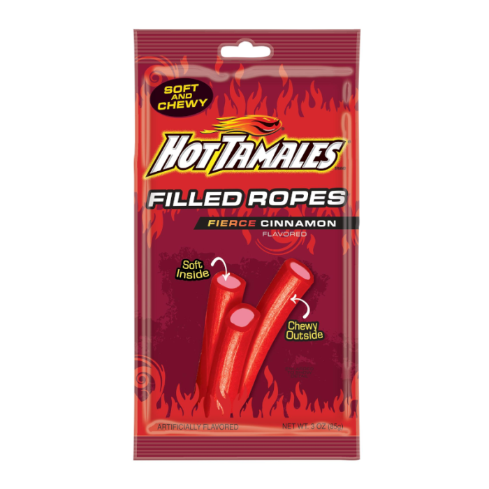 Hot Tamales Filled Ropes - 3oz (85g)