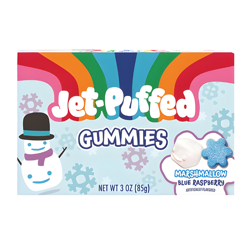 Jet-Puffed Marshmallow Flavoured Gummies! Theatre Box - 3oz (85g)