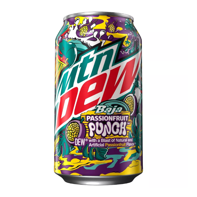 Mountain Dew Limited Edition Baja Passionfruit Punch – 12fl.oz (355ml)