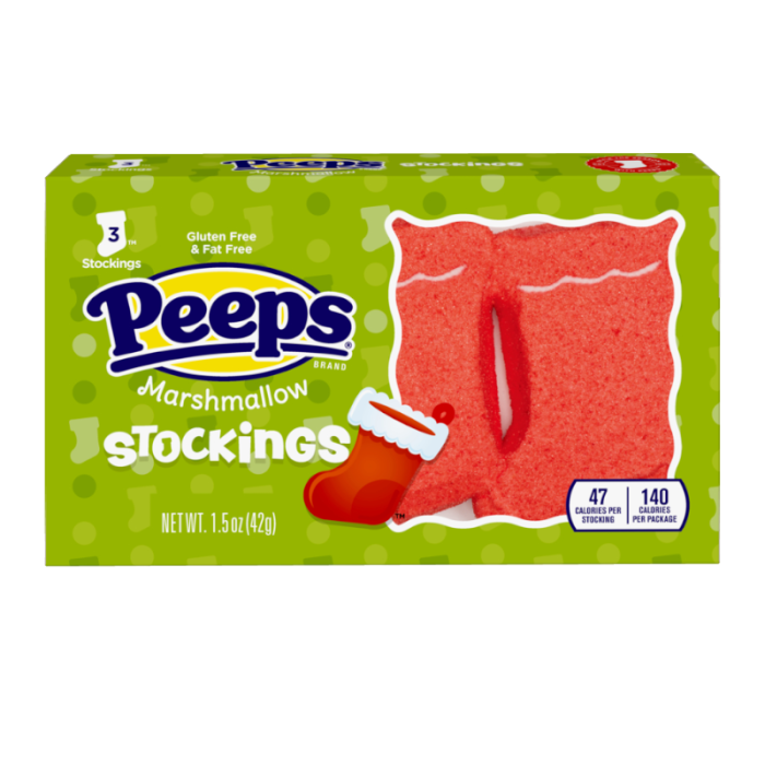 Peeps Marshmallow Stockings 3  Pack - 3oz (42g) [Christmas]