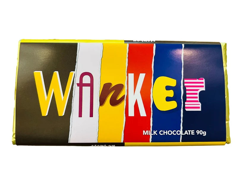 Rude Wrappers 'Wanker' Milk Chocolate Bar - 90g