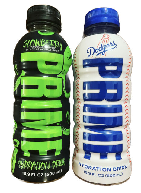 1 Prime Bottle of KSI LA Dodgers and 1 bottle of Prime Glowberry - 2 bottles - £20.99