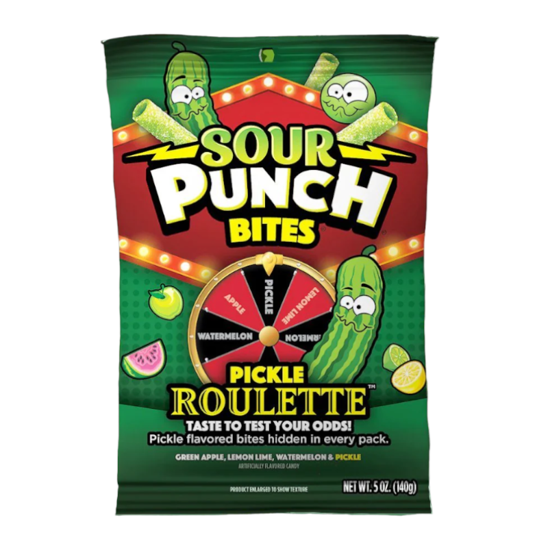 Sour Punch Bites Pickle Roulette - 5oz (140g)