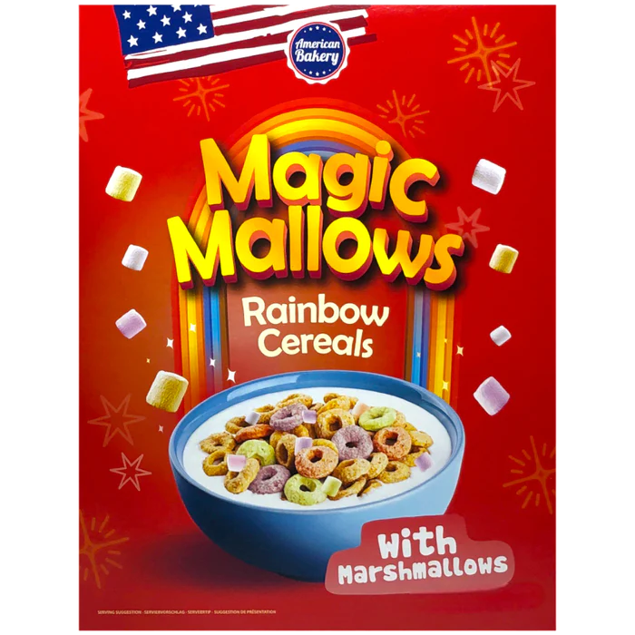 American Bakery Magic Mallows Rainbow Cereal With Marshmallows - 7.05oz (200g)