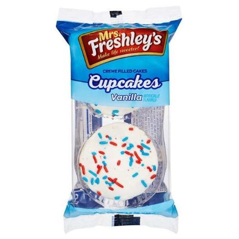 Mrs Freshley's Vanilla Cupcakes Twin Pack 4oz (113g)